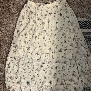 Floral Cream Skirt